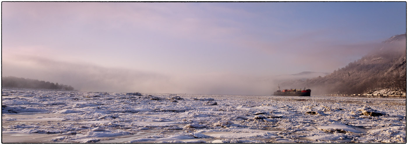 Winter River Panorama 3