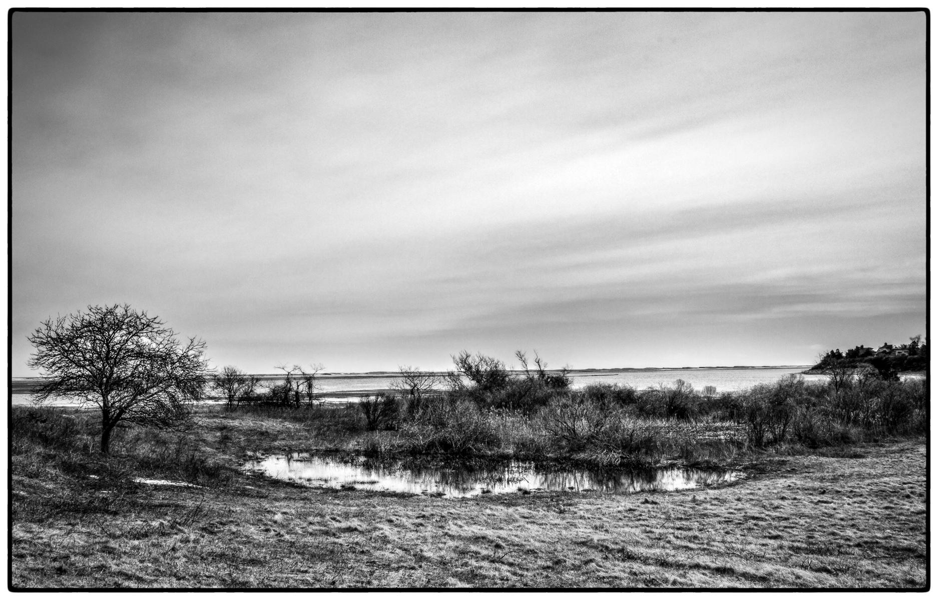  Ocean View from Fort Hill - BW