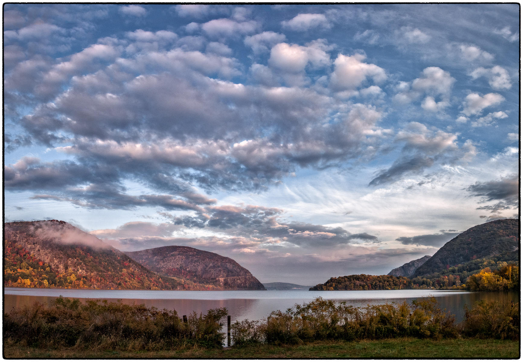 Autumn Sunrise on the Hudson 